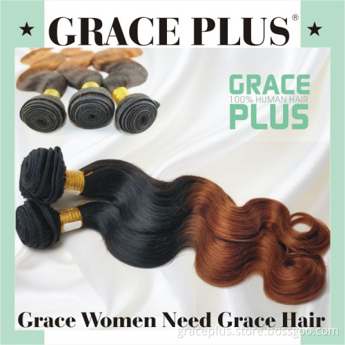 6A Ombre 1B 30 Hair Weaves Body Wave Virgin Remy Brazilian Hair Extension 100% Brazilian Human Hair